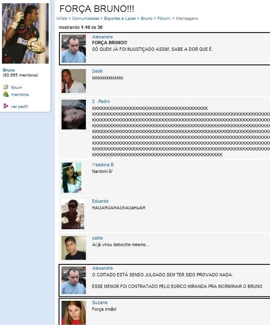 Mais do Caso Bruno. Nardoni dá uma força! Ou seria uma forca?