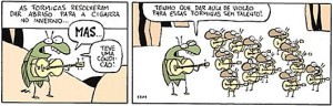 Aula de música É, vida de cigarra não é fácil